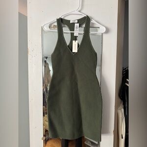 NWT babaton parquet sculpt knit dress